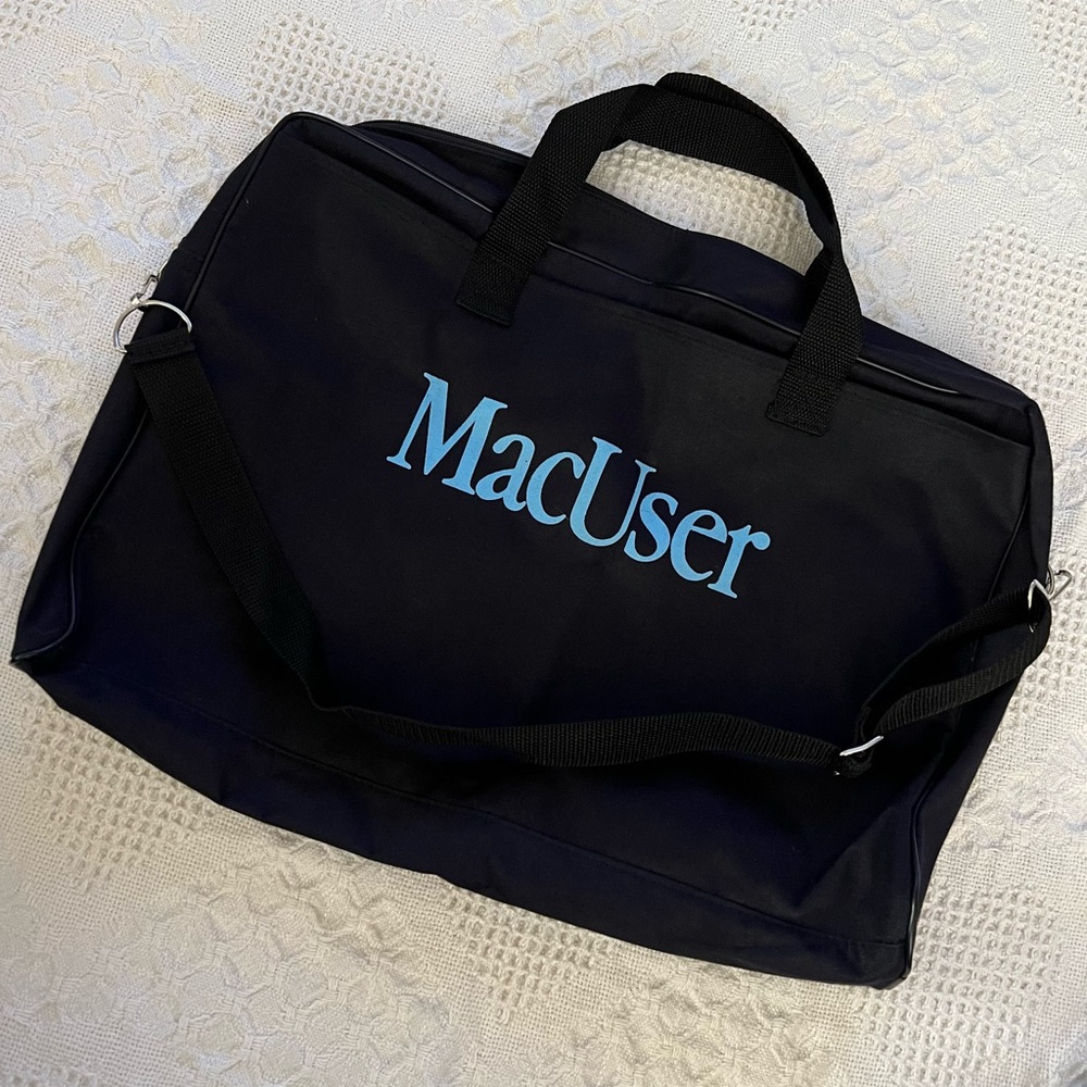 Vintage 90's Macintosh Era MacUser Computer/ Office Bag Removeable Strap